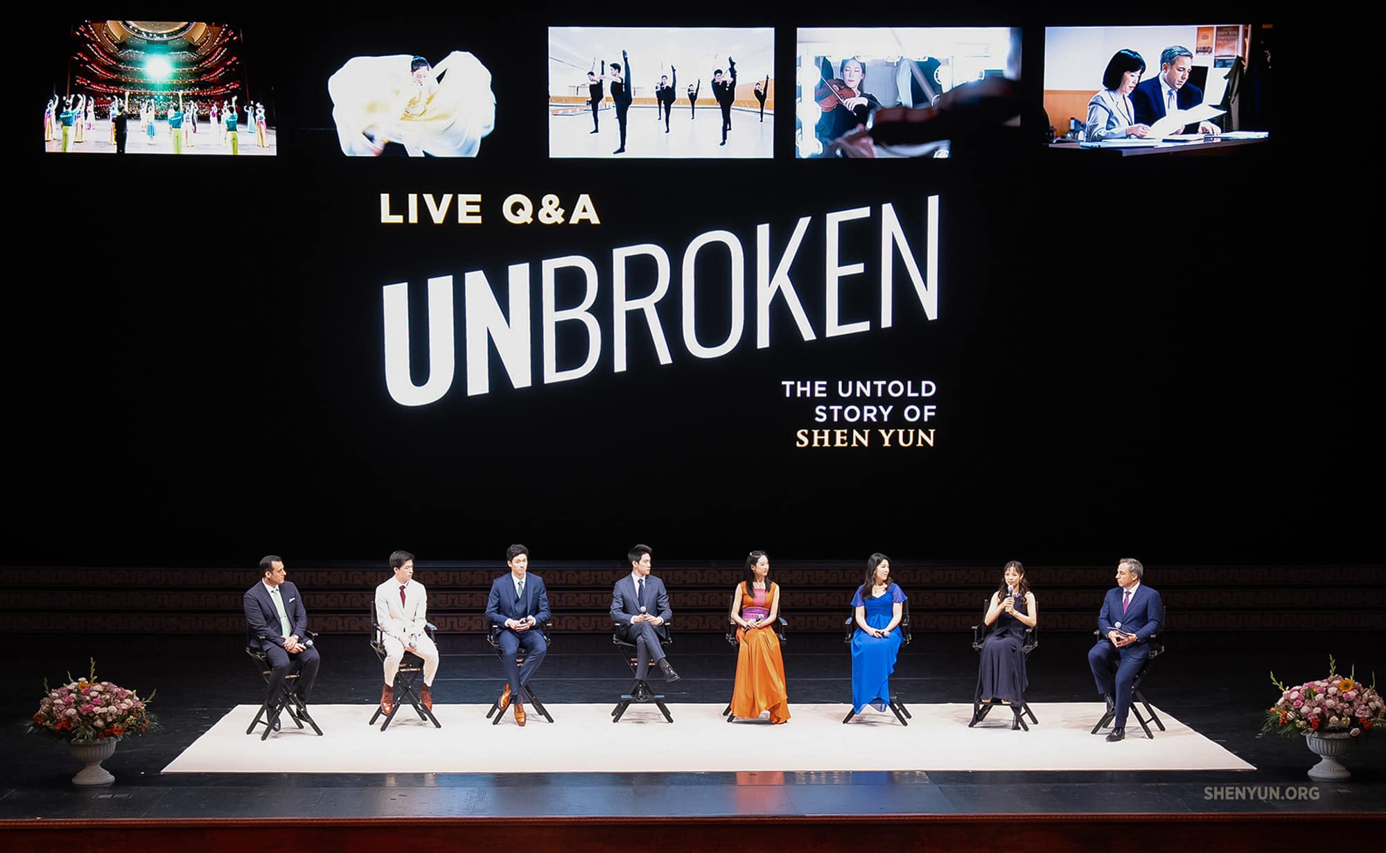 UNBROKEN cast members participate in a discussion panel after the documentary screening.